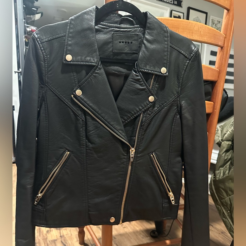 BLANKNYC Life Changer Moto Jacket, Black Leather.